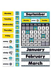 Aqua Oasis Calendar Bulletin Board