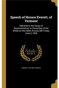 Speech of Horace Everett, of Vermont