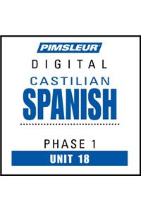 Pimsleur Castilian Spanish Level 1 Lesson 18 MP3