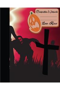 Primary Composition Book - Halloween Sombie