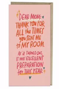 6-Pack Em & Friends Sent To My Room Mom Greeting Cards