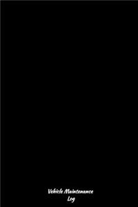 Black Vehicle Maintenance Log