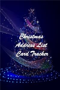 Christmas Address List Card Tracker