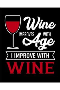 Wine Improves With Age I Improve With Wine
