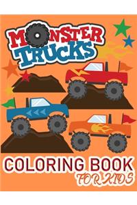 Monster Truck Coloring Book For Kids