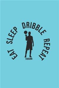 Cool Basketball Eat Sleep Dribble Repeat Notebook