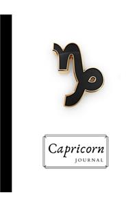 Capricorn Zodiac Bullet Journal White