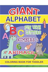Giant Alphabet Coloring book for Toddler
