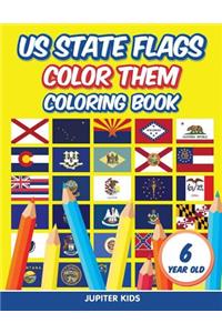 US State Flags - Color Them