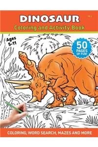 Dinosaur - Coloring and Activity Book - Volume 3
