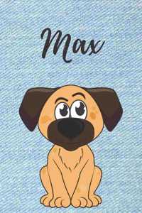 Max Hund-Malbuch / Notizbuch / Tagebuch