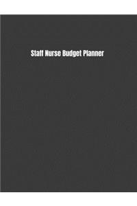 Staff Nurse Budget Planner