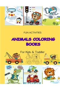 Animals Coloring Books for Kids & Toddler