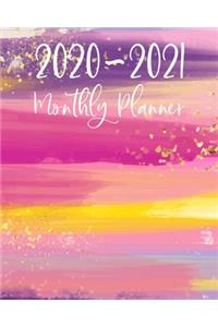 2020-2021 Monthly Planner: LARGE 24 Months Calendar - 2 Year Diary Journal - Multi Year Schedule Organizer - January 2020 to December 2021 Agenda Notebook with Inspirational Q