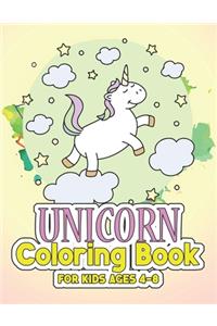 Unicorn Coloring Book for Kids Ages 4-8