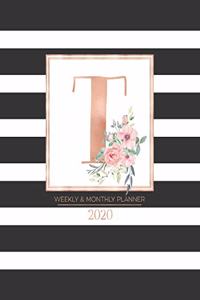 Weekly & Monthly Planner 2020 T