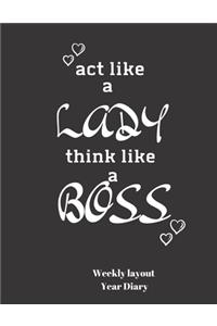 Act Like a Lady Think LIKE a BOSS
