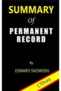 Summary of Permanent Record by Edward Snowden