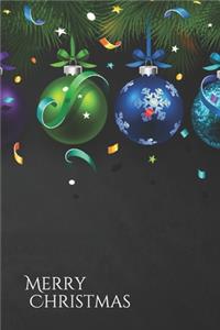 Merry Christmas Notebook, Cristmas Journal, Christmas Diary, Santa Claus - One Subject - 120 Pages