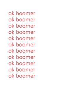 ok boomer