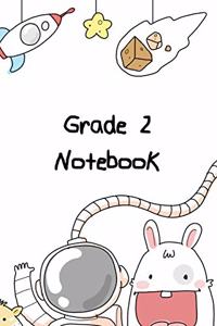 Grade 2 Notebook: Personalized Grade-by-Grade Writing Book For Kids, Students and Youth - Classically Cartoon Theme - 120 pages, 6x9