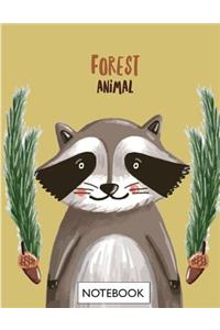 Forest animal notebook