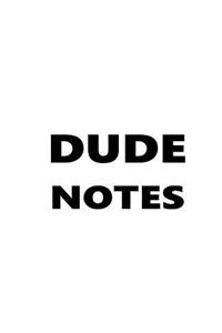 Dude Notes Composition Books For Men Black Font On White Design