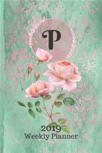Letter P Personalized 2019 Plan On It Weekly Planner