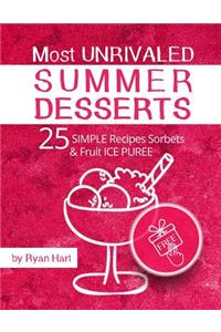 Most unrivaled summer desserts. 25 simple recipes sorbets and fruit ice puree.Full color