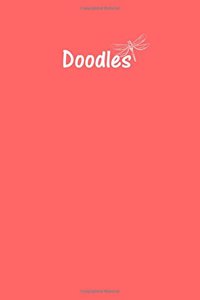 Doodles Journal - Great for Sketching, Doodling, Project Planning or Brainstorming: Medium Ruled, Soft Cover, 6 x 9 Journal, Coral, 365 Pages