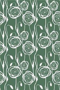 Bullet Journal Notebook Scribbly Flowers Pattern 7