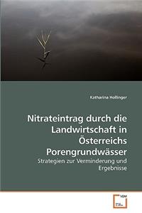 Nitrateintrag durch die Landwirtschaft in Österreichs Porengrundwässer