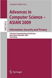 Advances in Computer Science, Information Security and Privacy