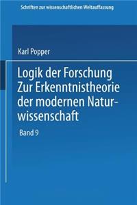 Logik Der Forschung: Zur Erkenntnistheorie Der Modernen Naturwissenschaft