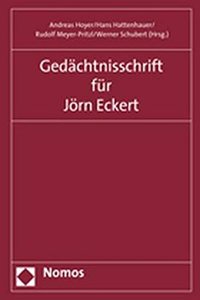 Gedachtnisschrift Fur Jorn Eckert