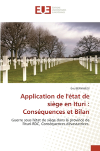 Application de l'état de siège en Ituri