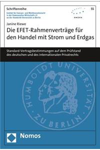 Die Efet-Rahmenvertrage Fur Den Handel Mit Strom Und Erdgas