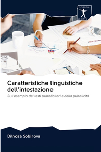 Caratteristiche linguistiche dell'intestazione