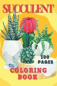 Succulent Coloring Book