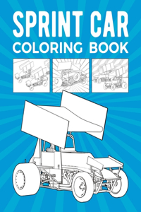Sprint Car Coloring Book