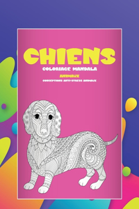 Coloriage Mandala - Conceptions anti-stress Animaux - Animaux - Chiens