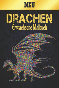 Drachen Erwachsene Malbuch Neu