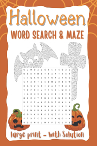 Halloween Word Search & Maze