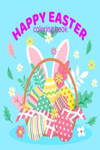 Happy easter coloring book