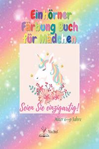 Einhorn-Malbuch für Mädchen Alter 6-9 Jahre