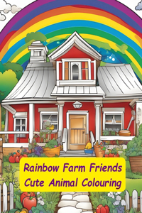 Rainbow Farm Friends Cute Animal Colouring