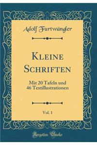 Kleine Schriften, Vol. 1: Mit 20 Tafeln und 46 Textillustrationen (Classic Reprint)