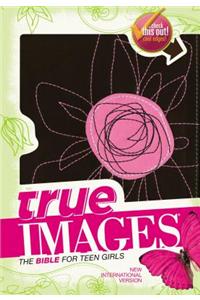 NIV, True Images: The Bible for Teen Girls, Leathersoft, Brown/Pink