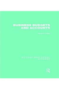 Business Budgets and Accounts (Rle Accounting)