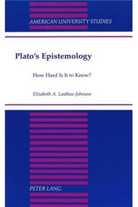 Plato's Epistemology